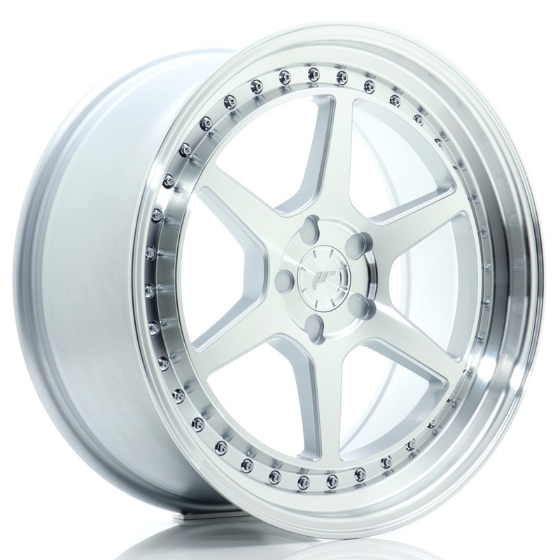 Japan Racing JR-43 19x8.5" (5 hole custom PCD) ET15-35, Machined Silver