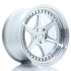 Japan Racing JR-43 18x10.5" (5 hole custom PCD) ET15-22, Machined Silver
