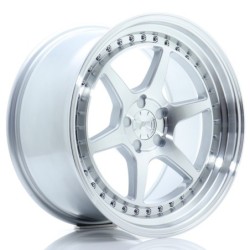 Japan Racing JR-43 18x9.5" (5 hole custom PCD) ET15-35, Machined Silver