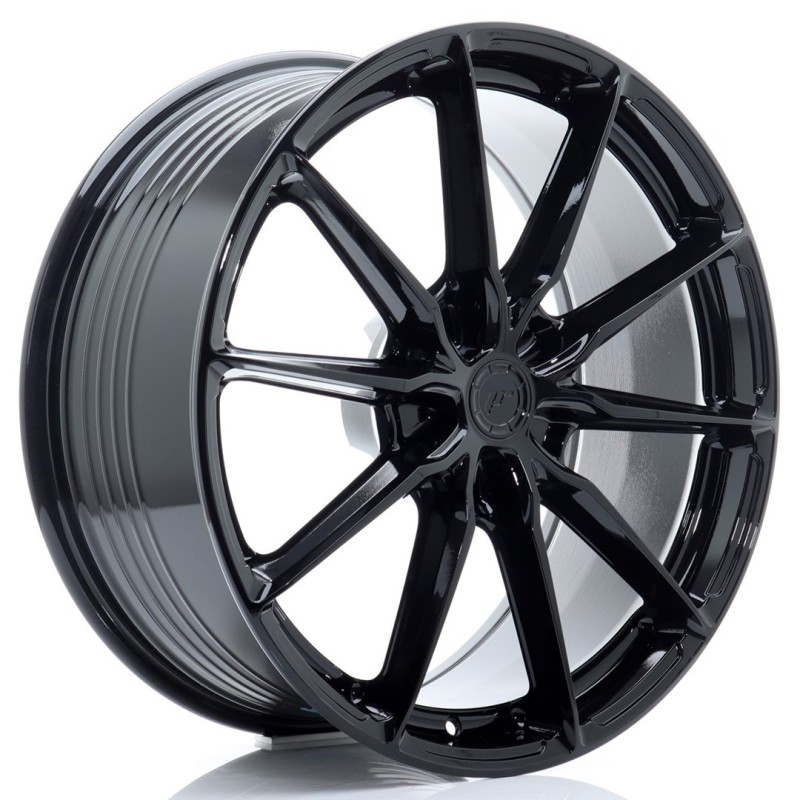 Japan Racing JR-37 Extreme Concave 21x9.5" (5 hole custom PCD) ET10-58, Gloss Black