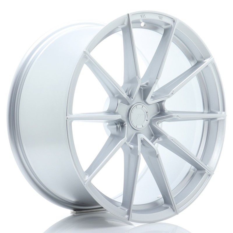 Japan Racing SL-02 Super Light 19x10.5" (5 hole custom PCD) ET15-57, Machined Silver