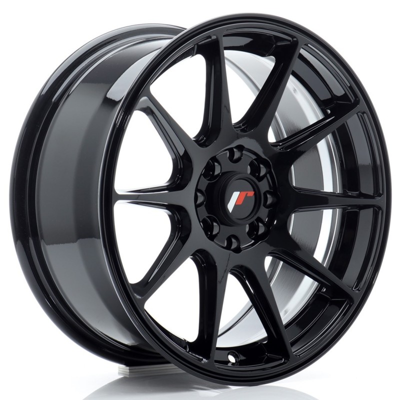 Japan Racing JR-11 16x7" 4x100/114.3 ET30, Gloss Black
