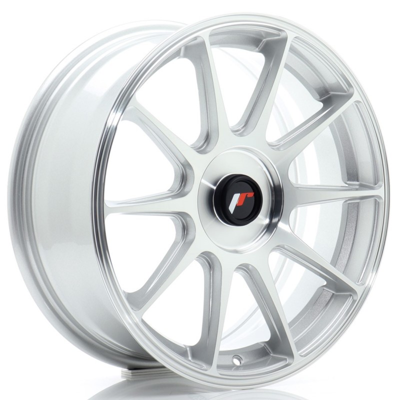 Japan Racing JR-11 17x7" (4 & 5 hole custom PCD) ET20-38, Silver