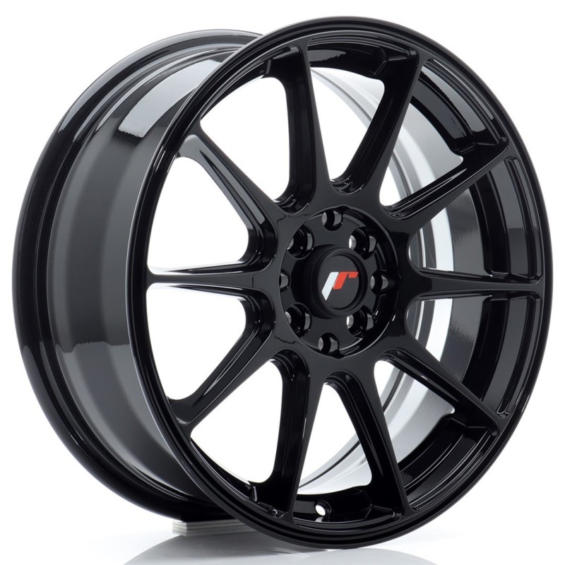 Japan Racing JR-11 17x7" 4x98/108 ET35, Gloss Black
