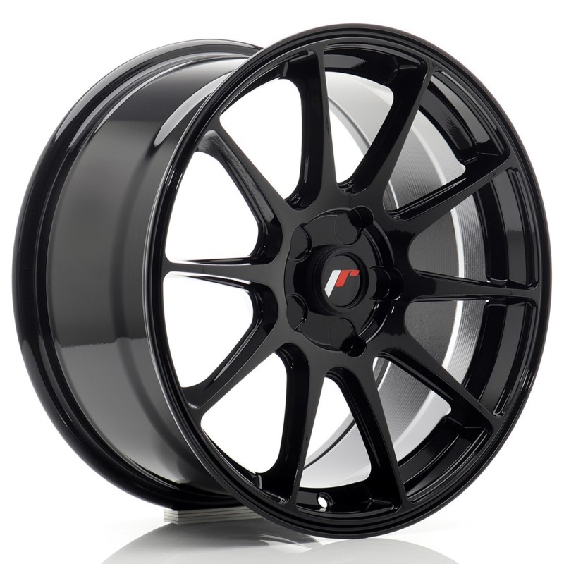 Japan Racing JR-11 17x8" (5 hole custom PCD) ET20-35, Gloss Black