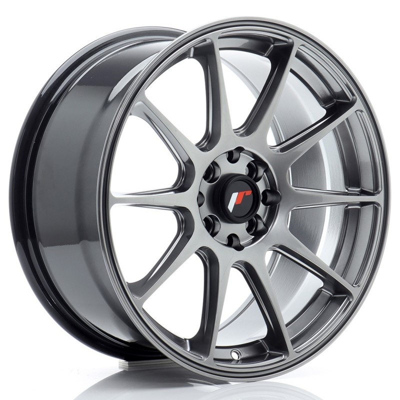 Japan Racing JR-11 17x8" 4x100/108 ET25, Hyper Black