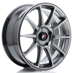 Japan Racing JR-11 18x7.5" (4 hole custom PCD) ET20-40, Hyper Black