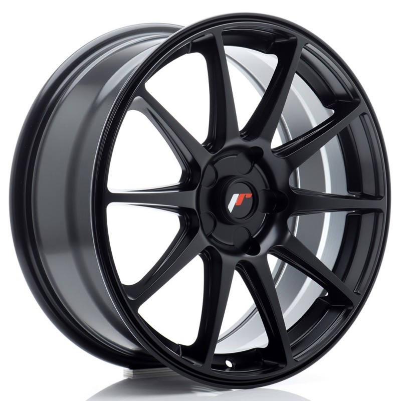 Japan Racing JR-11 18x7.5" (5 hole custom PCD) ET20-40, Flat Black