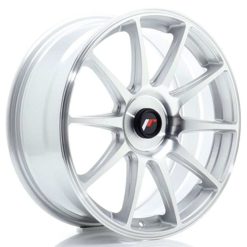Japan Racing JR-11 18x7.5" (4 & 5 hole custom PCD) ET20-40, Silver