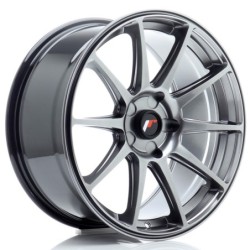 Japan Racing JR-11 18x8.5" (5 hole custom PCD) ET20-40, Hyper Black