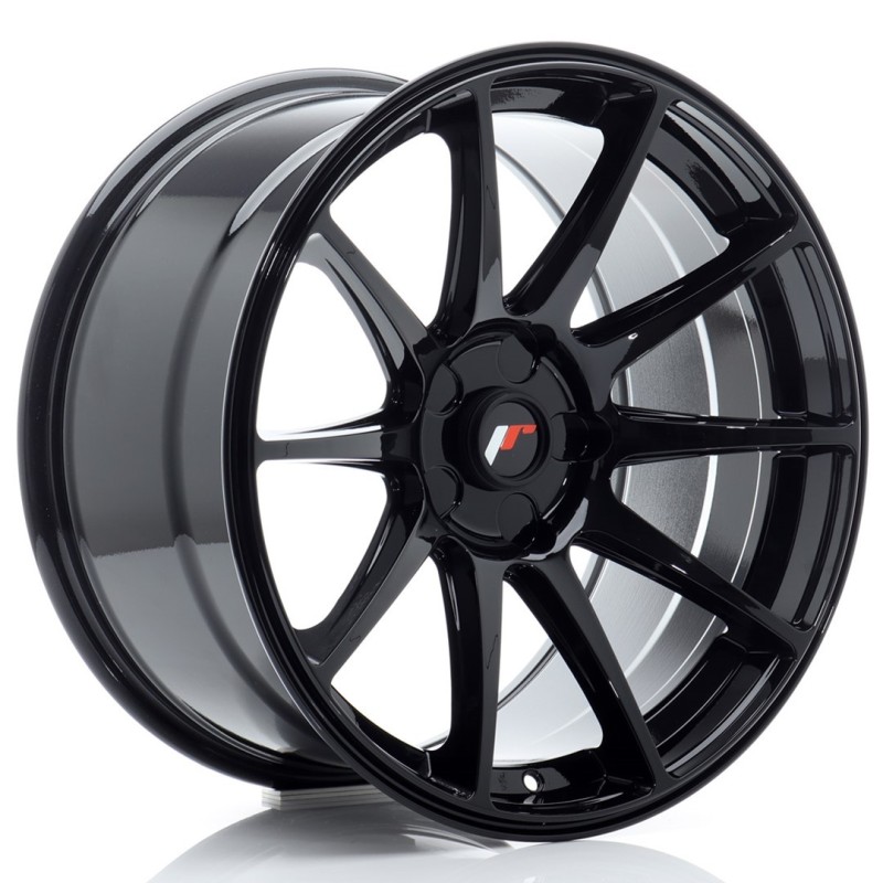 Japan Racing JR-11 Extreme Concave 18x9.5" (5 hole custom PCD) ET20-30, Gloss Black