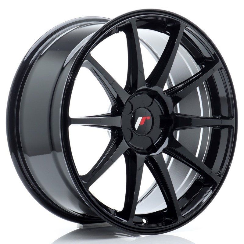 Japan Racing JR-11 19x8.5" (5 hole custom PCD) ET20-42, Gloss Black