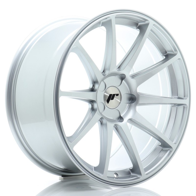 Japan Racing JR-11 Extreme Concave 19x9.5" (5 hole custom PCD) ET15-35, Silver
