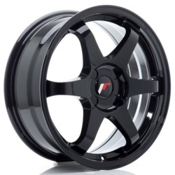 Japan Racing JR-3 17x7" (4 hole custom PCD) ET20-42, Gloss Black