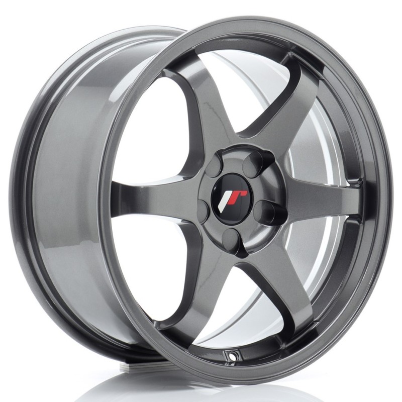 Japan Racing JR-3 17x8" (5 hole custom PCD) ET20-35, Gunmetal