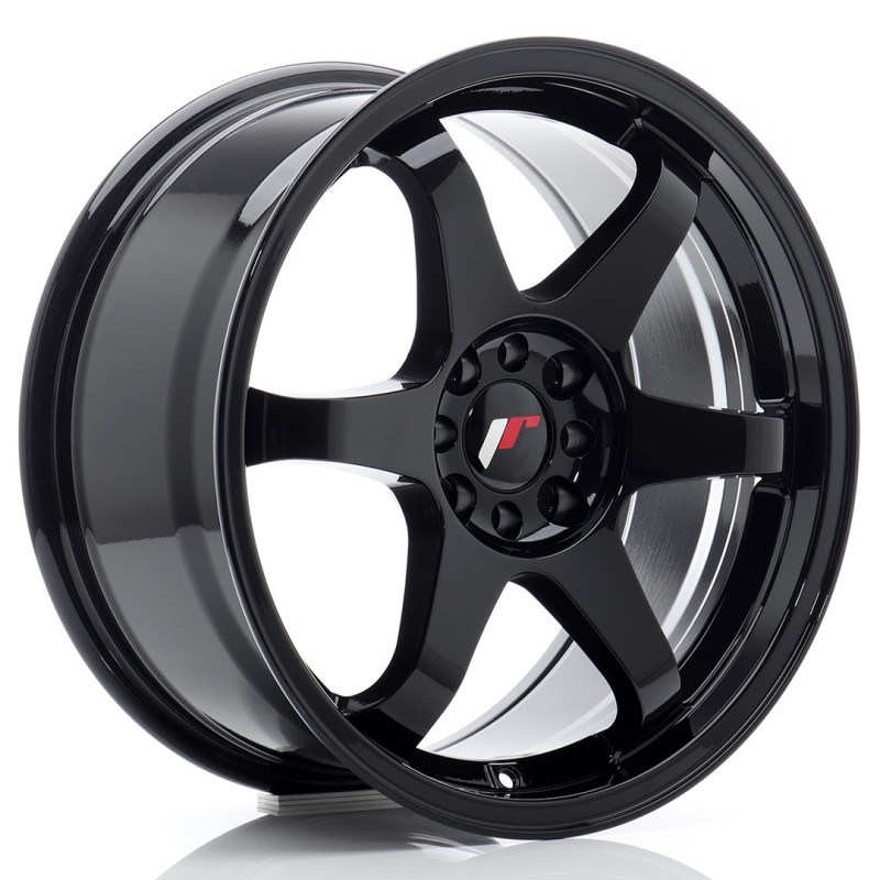 Japan Racing JR-3 17x8" 4x100/108 ET25, Gloss Black