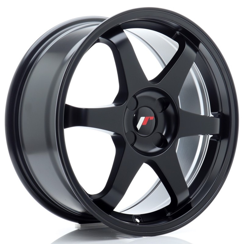 Japan Racing JR-3 18x8" (4 hole custom PCD) ET20-45, Flat Black