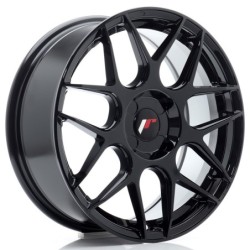 Japan Racing JR-18 17x7" (4 hole custom PCD) ET20-40, Gloss Black
