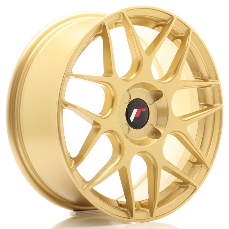 Japan Racing JR-18 17x7" (4 hole custom PCD) ET20-40, Gold