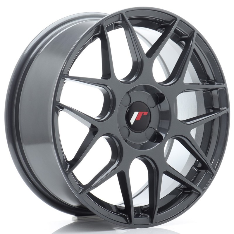 Japan Racing JR-18 17x7" (4 hole custom PCD) ET20-40, Hyper Gray