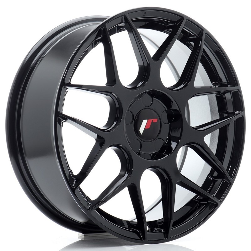 Japan Racing JR-18 17x7" (5 hole custom PCD) ET20-40, Gloss Black