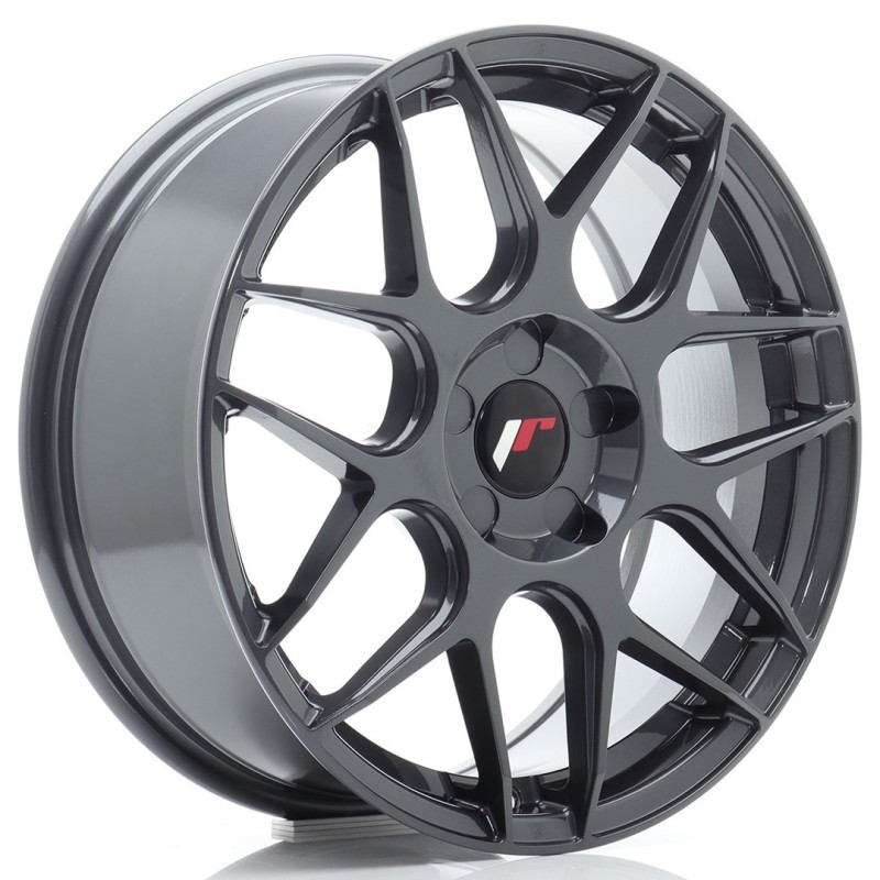 Japan Racing JR-18 17x7" (5 hole custom PCD) ET20-40, Hyper Gray