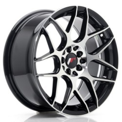 Japan Racing JR-18 17x8" 5x100/114.3 ET35, Machined Black
