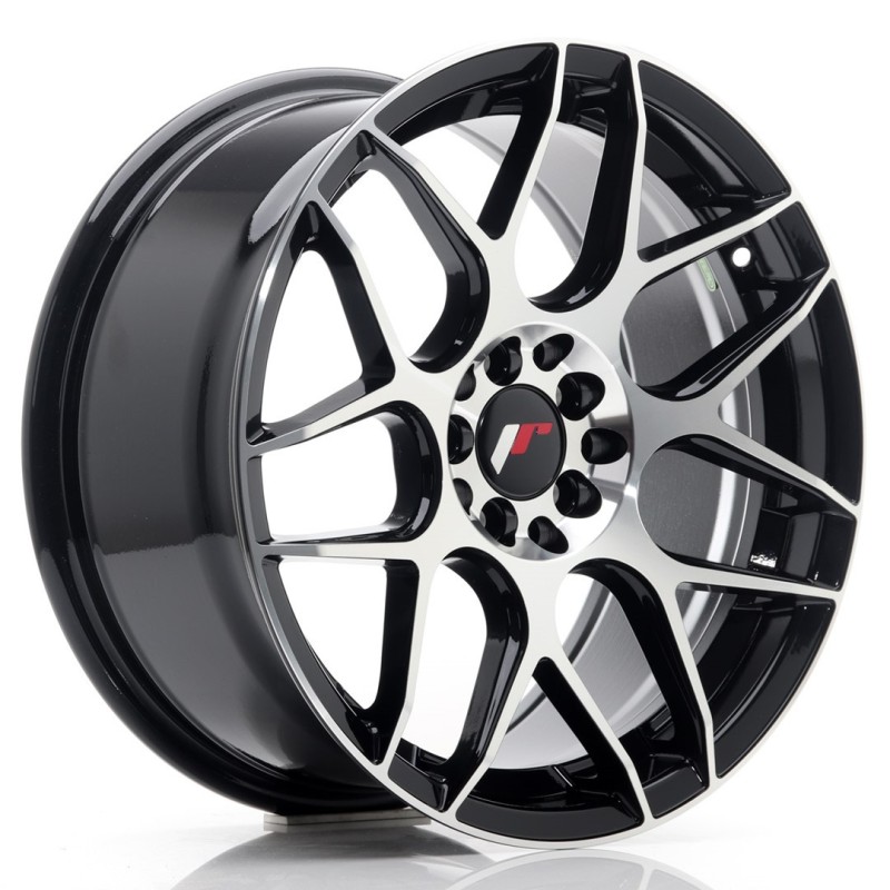 Japan Racing JR-18 17x8" 5x100/114.3 ET35, Machined Black