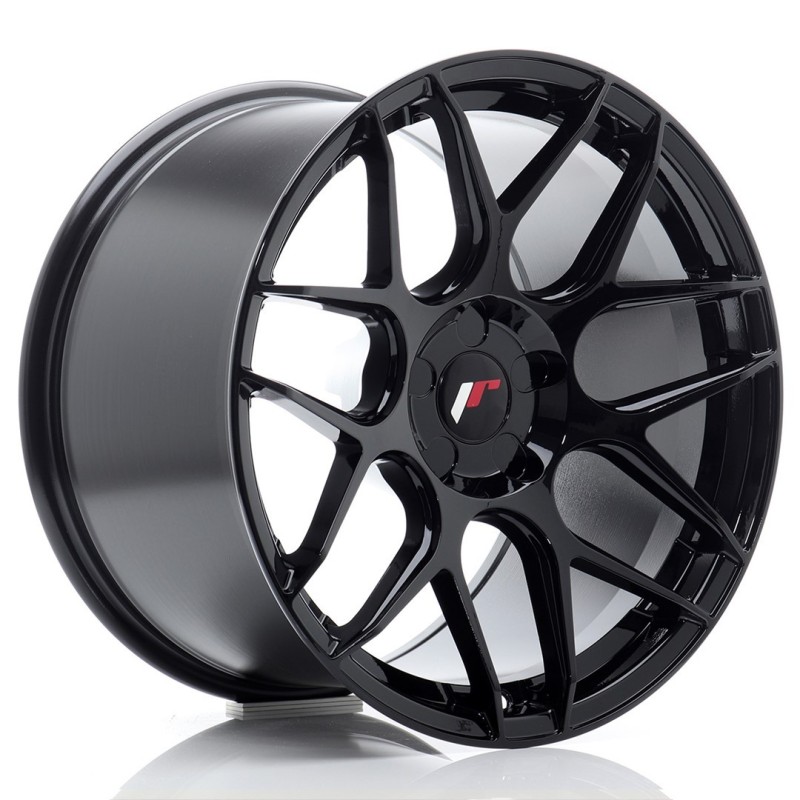 Japan Racing JR-18 Extreme Concave 18x10.5" (5 hole custom PCD) ET0-25, Gloss Black