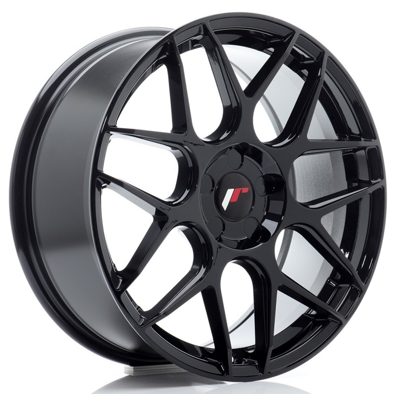 Japan Racing JR-18 18x7.5" (5 hole custom PCD) ET20-40, Gloss Black