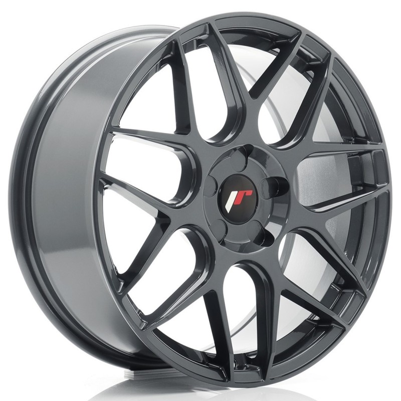 Japan Racing JR-18 18x7.5" (5 hole custom PCD) ET20-40, Hyper Gray