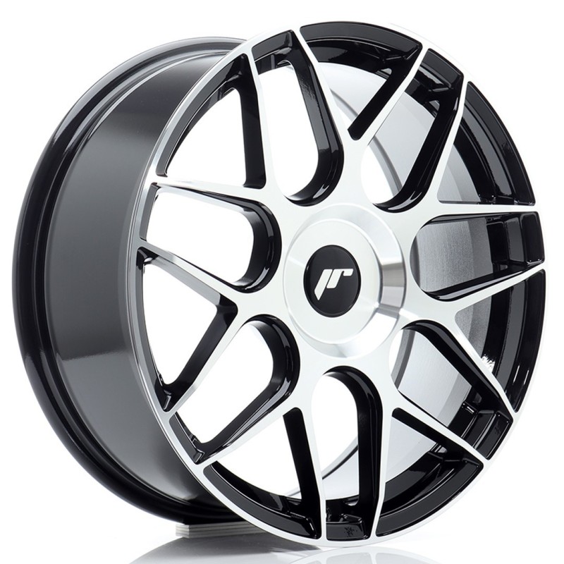 Japan Racing JR-18 18x7.5" (4 & 5 hole custom PCD) ET20-40, Machined Black