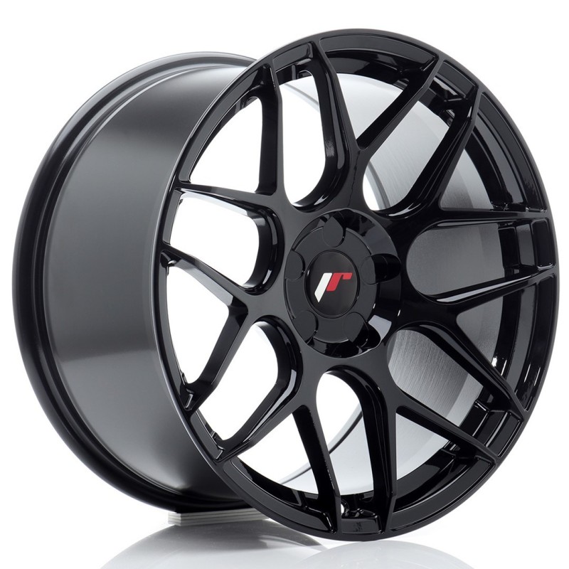 Japan Racing JR-18 Extreme Concave 18x9.5" (5 hole custom PCD) ET20-43, Gloss Black