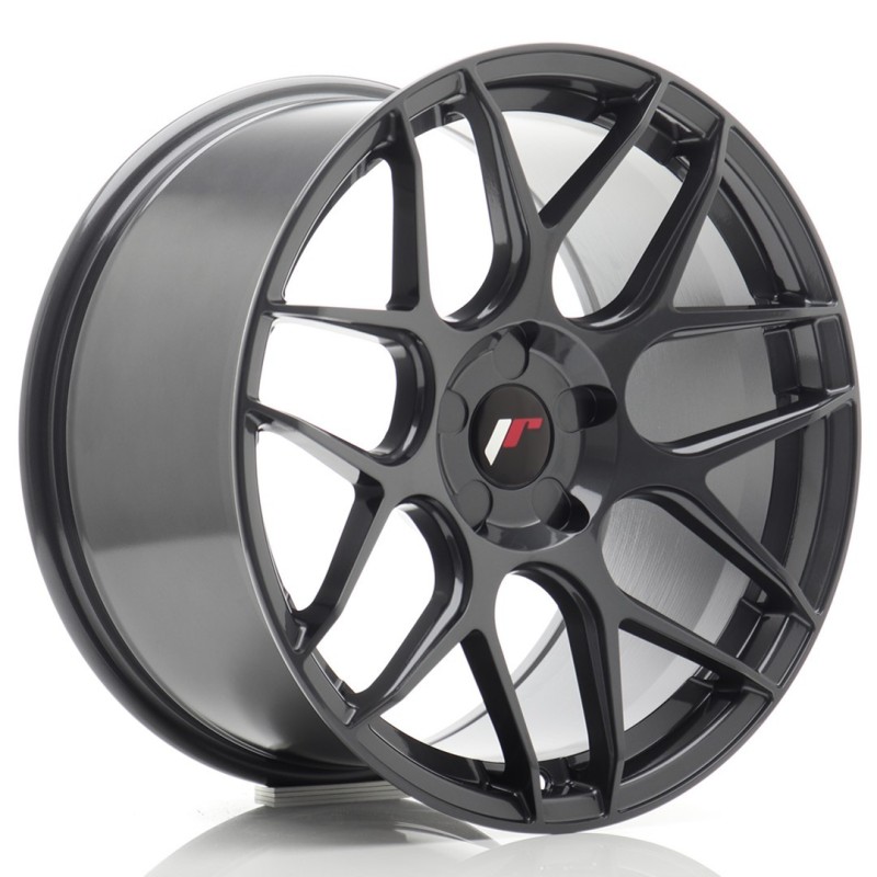 Japan Racing JR-18 Extreme Concave 18x9.5" (5 hole custom PCD) ET20-43, Hyper Gray