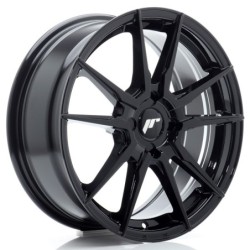 Japan Racing JR-21 17x7" (4 hole custom PCD) ET20-40, Gloss Black