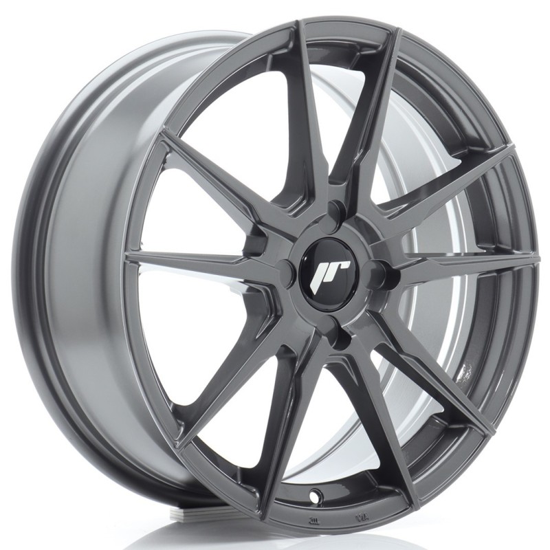 Japan Racing JR-21 17x7" (4 hole custom PCD) ET20-40, Hyper Gray