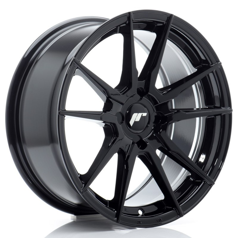 Japan Racing JR-21 17x8" (4 hole custom PCD) ET20-35, Gloss Black