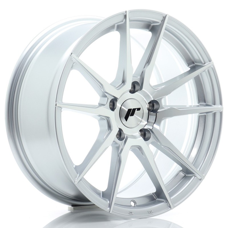Japan Racing JR-21 17x8" 5x100 ET35, Machined Silver