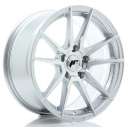 Japan Racing JR-21 17x8" 5x120 ET35, Machined Silver