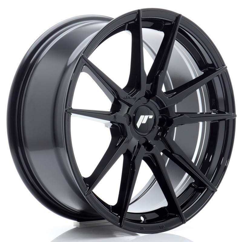 Japan Racing JR-21 18x8" (4 hole custom PCD) ET20-40, Gloss Black