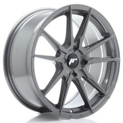 Japan Racing JR-21 18x8" (4 hole custom PCD) ET20-40, Hyper Gray