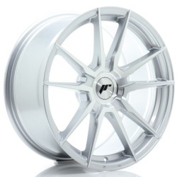 Japan Racing JR-21 18x8.5" (4 & 5 hole custom PCD) ET20-45, Machined Silver