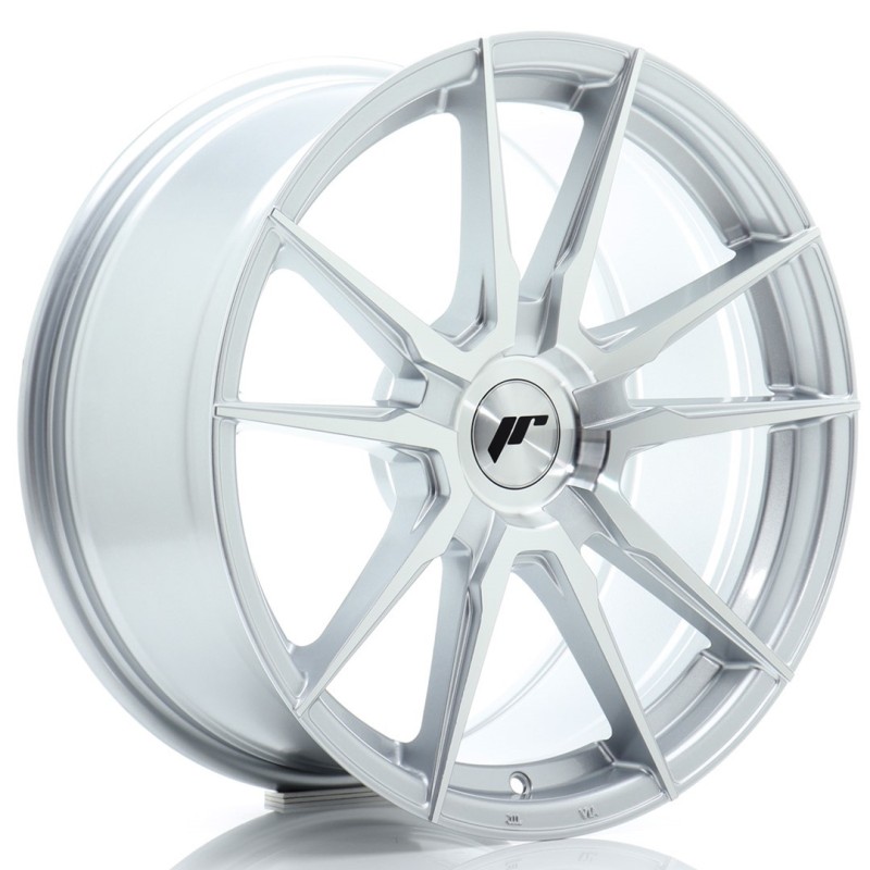 Japan Racing JR-21 18x8.5" (4 & 5 hole custom PCD) ET20-45, Machined Silver