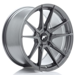 Japan Racing JR-21 Extreme Concave 18x9.5" (5 hole custom PCD) ET20-40, Hyper Gray