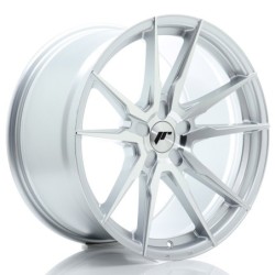 Japan Racing JR-21 Extreme Concave 19x10" (5 hole custom PCD) ET20-51, Machined Silver