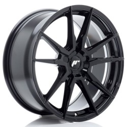 Japan Racing JR-21 19x8.5" (5 hole custom PCD) ET20-45, Gloss Black