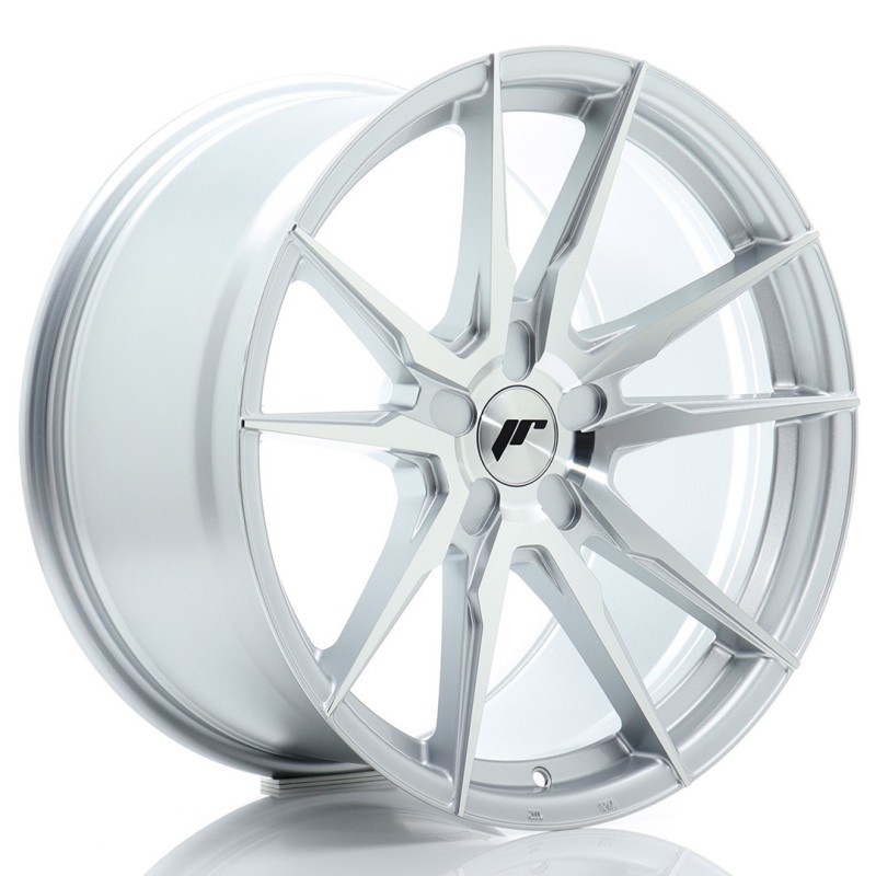 Japan Racing JR-21 Extreme Concave 19x9.5" (5 hole custom PCD) ET20-45, Machined Silver