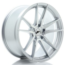 Japan Racing JR-21 Extreme Concave 20x10.5" (5 hole custom PCD) ET15-45, Machined Silver