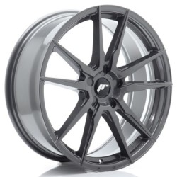 Japan Racing JR-21 20x8" (5 hole custom PCD) ET20-40, Hyper Gray