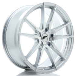 Japan Racing JR-21 20x8" (5 hole custom PCD) ET20-40, Machined Silver